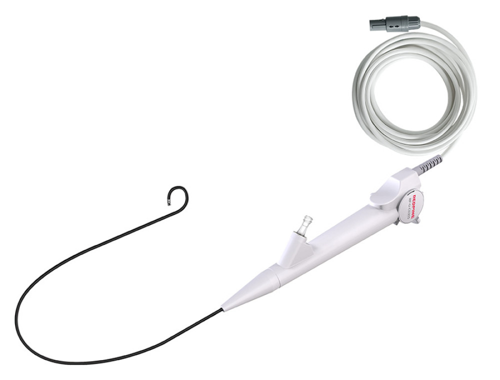 The REDPINE single-use digital flexible ureteroscope (use of this image has been permitted by the manufacturer).