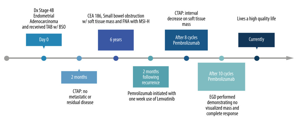 Timeline of case report.