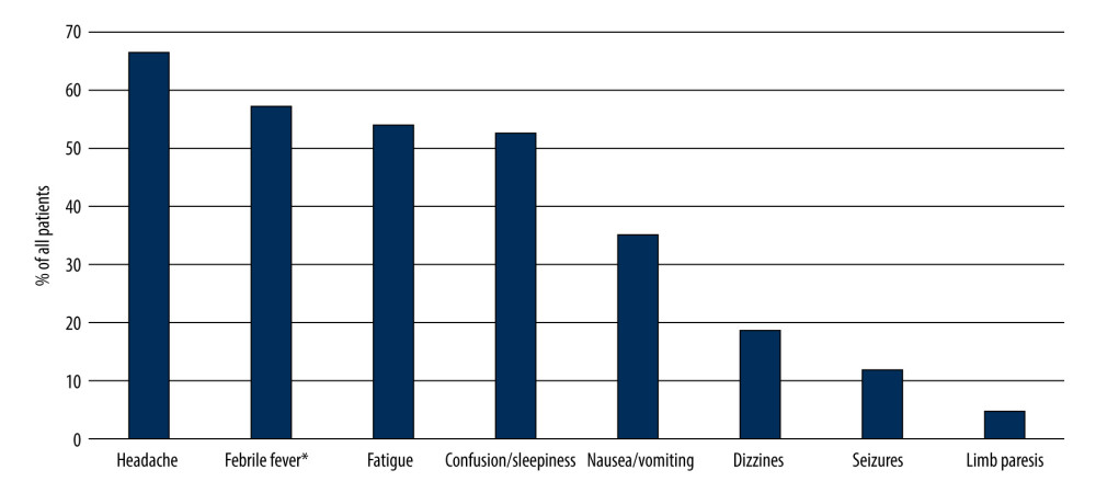 Prevalence of patient concerns before admission to hospital. * >38.5°C. (Microsoft Excel, version 16.74, Microsoft).