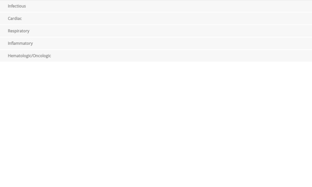 American Journal of Case Reports Symptoms of Pleurisy as the Initial