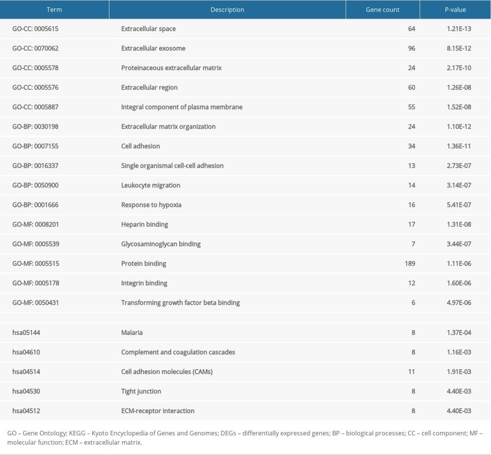 GO and KEGG pathway enrichment analysis of 315 DEGs.