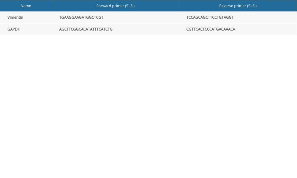 Gene sequence primers.
